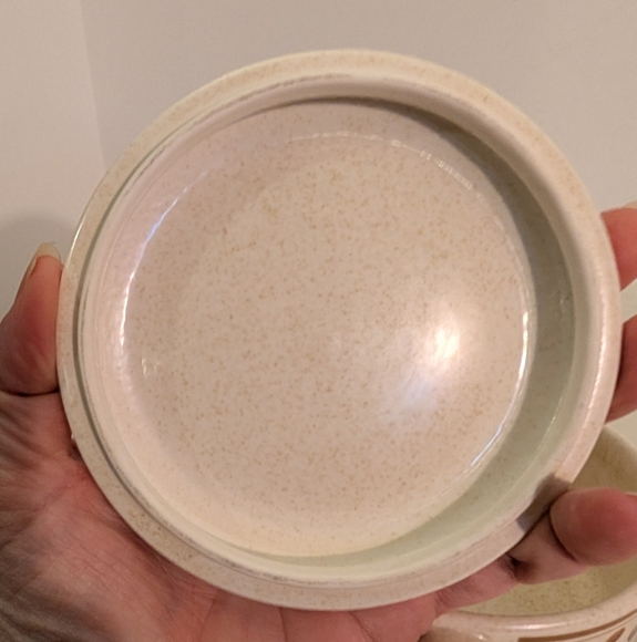 Vintage Temperware by Lenox Sprite Pattern Lidded Sugar Bowl - Picture 6 of 13